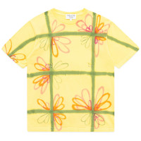 Collina Strada Pierced Tee Yellow Flower Check
