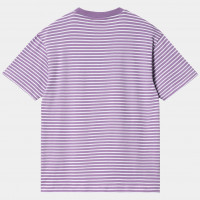 Carhartt WIP W' S/S Coleen T-shirt COLEEN STRIPE, VIOLANDA / WHITE