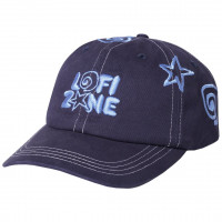 LO-FI Shapes ALL Over 6 Panel CAP NAVY
