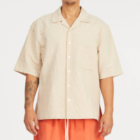 S.K. MANOR HILL Aloha Shirt Beige BEIGE