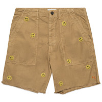 PRESIDENT'S Berm. Fatigue P'S Back Satin Embroidery Happy SSW SAND