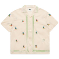 PRESIDENT'S Rangi Over P'S Flowers Embroidery Cotton Washed Ecrù
