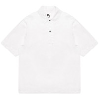 PRESIDENT'S Polo Shirt P'S Popeline Nylon Touch DYE OPTIC WHITE
