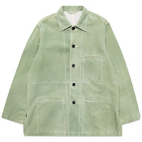 YOKE Sheep Suede Coverall Jacket MIST GREEN