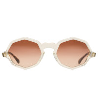 STONE-D White Gold CLEAR TORTOISE W/ BLACK LENSE