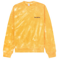 Sporty & Rich Serif Logo Embroidered TIE DYE Crewneck Laguna/Navy