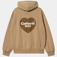 Carhartt WIP Hooded Heart Sweatshirt DUSTY H BROWN