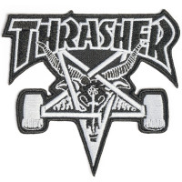 Thrasher Skate Goat Patch Black/Grey