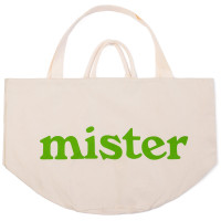 MISTER GREEN Round Tote / Grow POT NATURAL