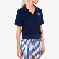 Sporty & Rich SR Sport SS Terry Polo NAVY