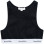 Sporty & Rich Serif Logo Cropped Tank BLACK