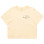 Sporty & Rich Script Logo Cropped T Shirt Almond/Black