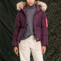 Alpha Industries Short Parka W BERRY