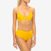 Sporty & Rich Brigitte Bikini TOP SAFFRON