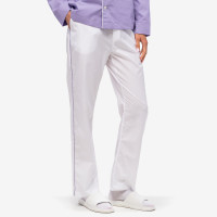 Sporty & Rich Serif Logo Pyjama Pants White/Lilac