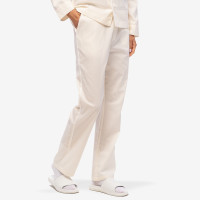 Sporty & Rich Serif Logo Pyjama Pants Canary/White