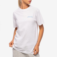 Sporty & Rich NEW Drink Water T Shirt White/Atlantic