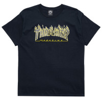 Thrasher Flame Logo T-shirt BLACK/BLACK