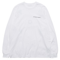 Pop Trading Company Logo Longsleeve T-shirt WHITE/BLACK