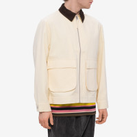 Pop Trading Company ROP Full ZIP Jacket OFF WHITE