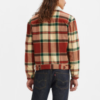 Levi's® Plaid Type III Sherpa Trucker Jacket BROWN PATTERN - MULTI-COLOR