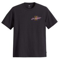 Levi's® MEN SS Relaxed FIT TEE Archival Emb Caviar - Black