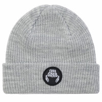 Crab Grab Circle Patch Beanie HEATHER GREY