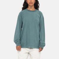 Stussy Pig. Dyed Inside OUT LS Crew TEAL