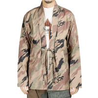 MAHARISHI 4306 Camo Utility Kimono Overshirt WOODLAND