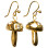 MARNI Earrings With Gold Mushroom GOLD