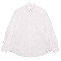 AURALEE Washed Finx Twill BIG Shirts White