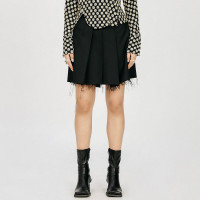 Song for the Mute Pleated Mini Skirt Black BLACK
