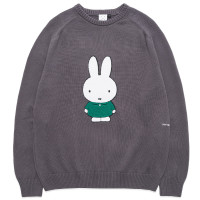 Pop Trading Company Miffy Knitted Crewneck GREY