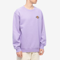 Dickies Chest Logo Fleece Crew PURPLE ROSE