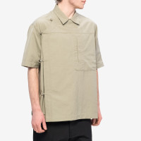 MAHARISHI 4298 Asym Monk Shirt SILVER SAGE