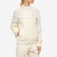 Sporty & Rich Rizzoli Tennis Terry Track Jacket Milk/Washed Hydrangea