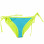 Glidesoul Bikini Bottom With Laces 0,5 MM Bright Cyan/ Lemon