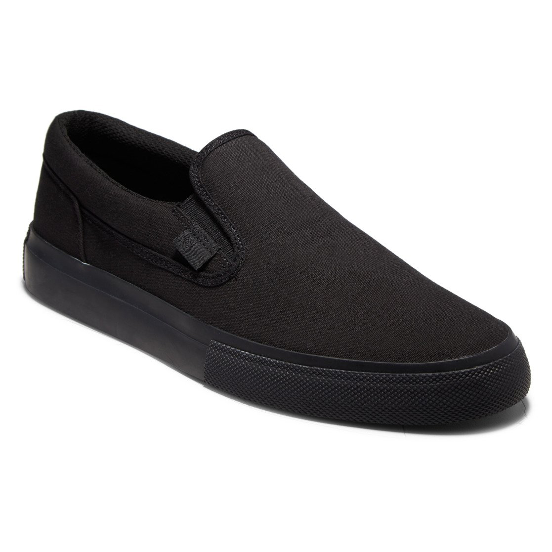 dc black slip on shoes